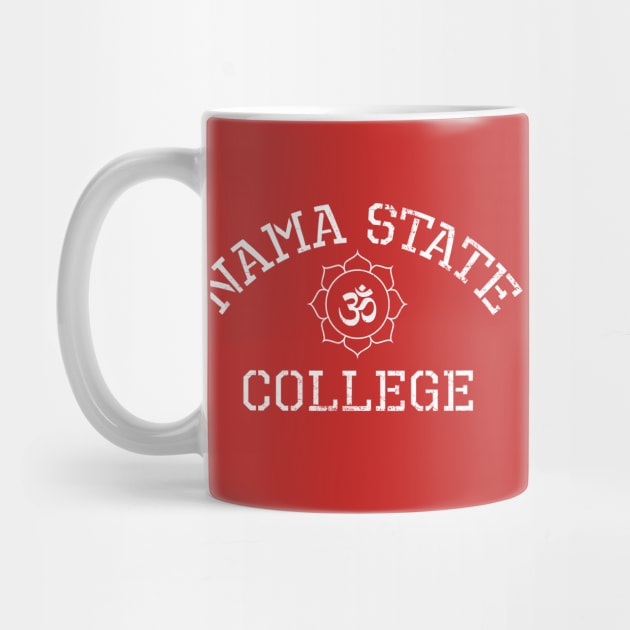 NAMA STATE COLLEGE Funny Namaste OM Lotus by ClothedCircuit